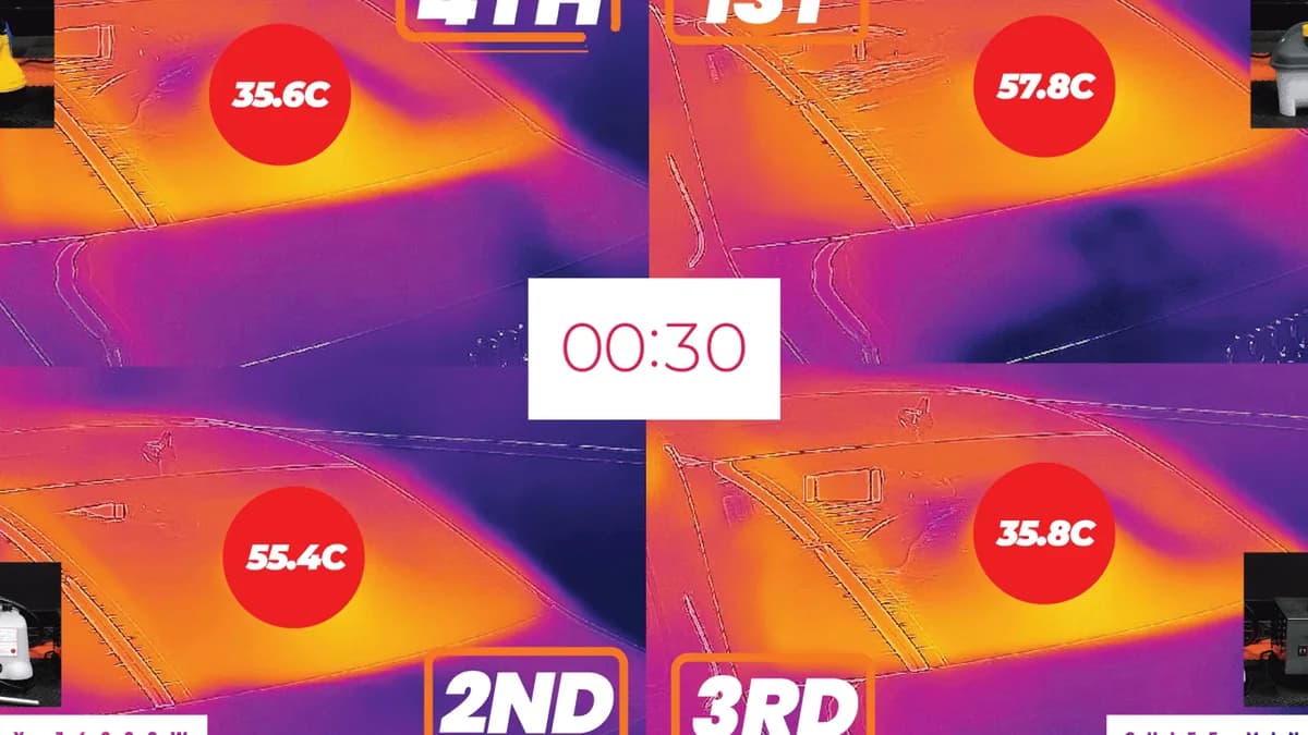 Advanced Tint Training: Testing film with a thermal camera